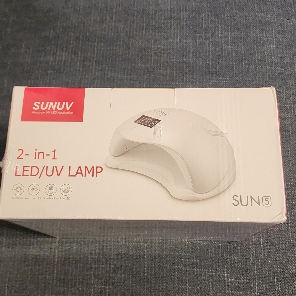 SUNUV UV LED Nail Lamp in Red and White NWT - Picture 2 of 7